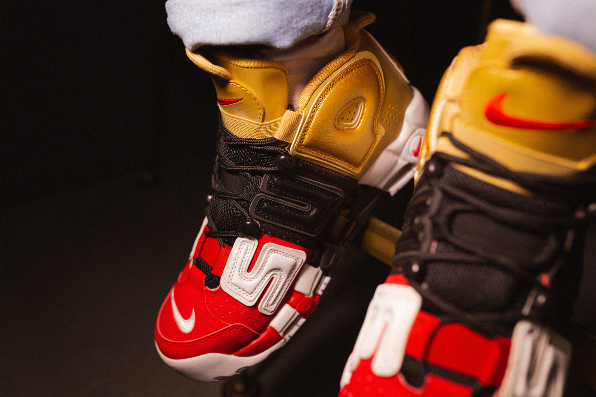 Supreme x Nike Air More Uptempo Tri-color