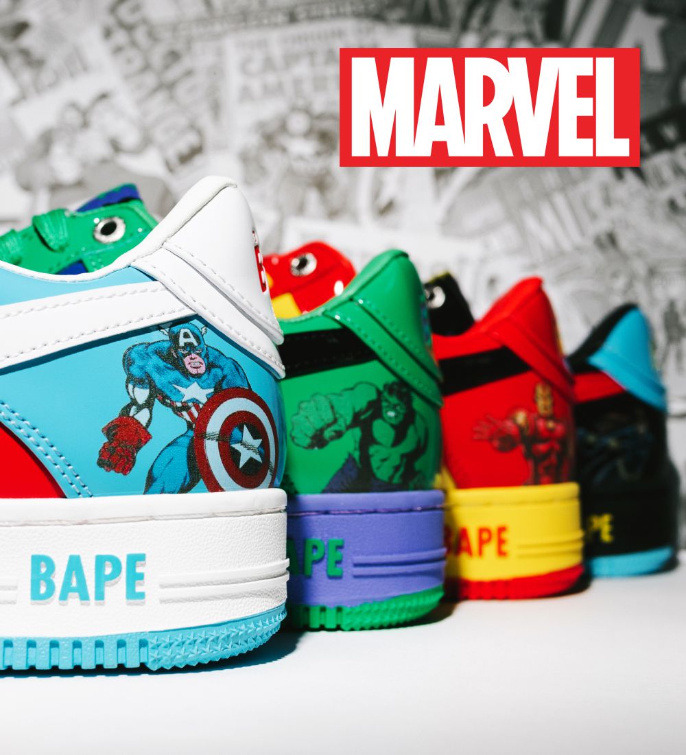 MARVEL X BAPE STA FORCE 1 LOW