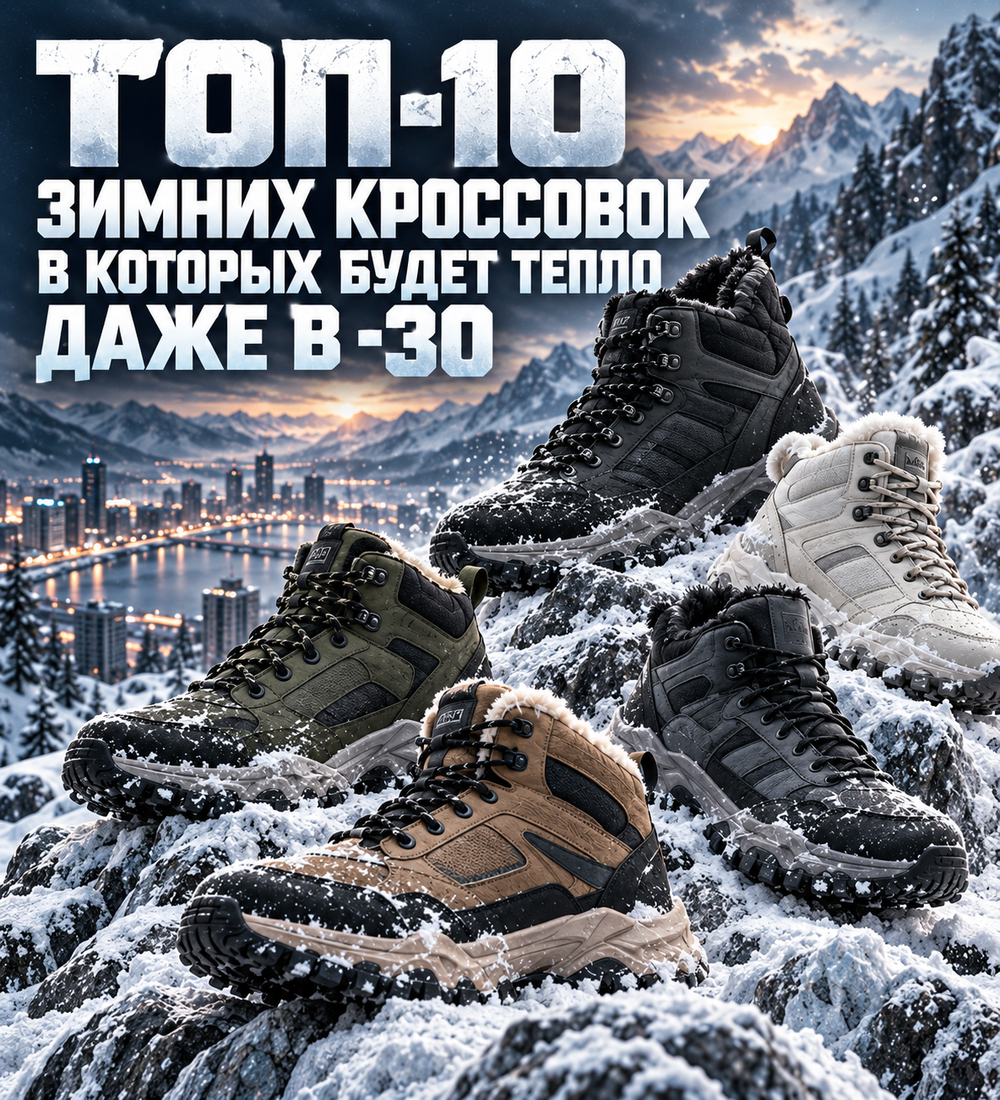 ТОП-10 ЗИМНИХ КРОССОВОК В КОТОРЫХ БУДЕТ ТЕПЛО ДАЖЕ В -30°