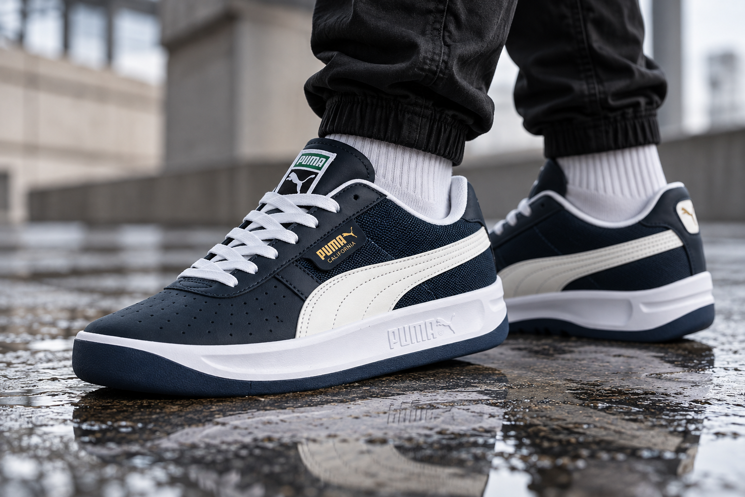 Puma California Vintage — на ноге